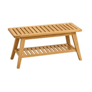 Davor Outdoor Storage Bench made from solid teak wood
