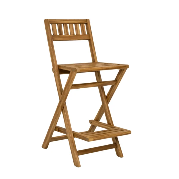 Folding Teak Chair Fexi Folding Teak Chair Fexi made from solid teak wood with slatted seat and foldable frame