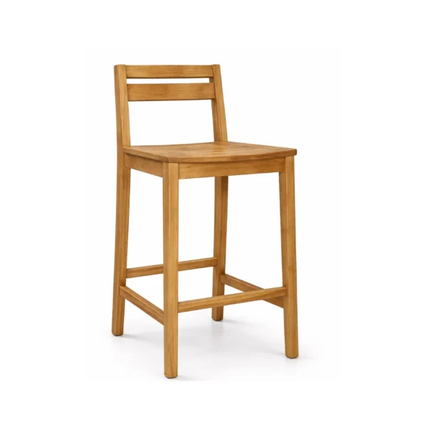 Wooden bar chair Koda with solid wood frame and minimalist design for modern dining and hospitality interiors